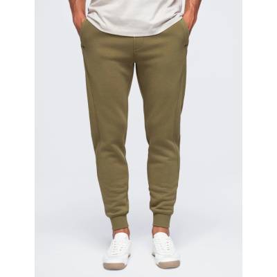 Ombre Men's BASIC cotton jogger sweatpants olive kaki