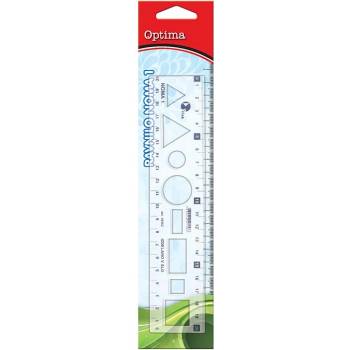Optima Шаблонна линийка OPTIMA 20cm 53016A (53016A)