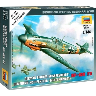Zvezda Snap Kit Messerschmitt Bf-109F-2 1:144