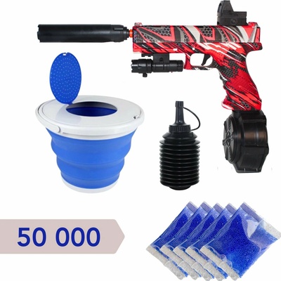 GLOCK ČERVENÝ: Výhodný set Modrá / 50 000 ks - barel - modrý