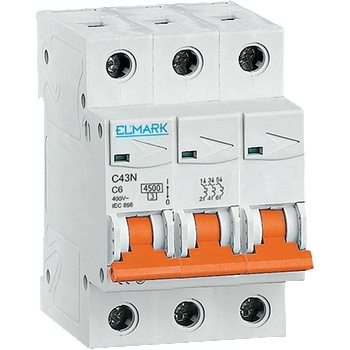 ELMARK АВТОМАТИЧЕН ПРЕДПАЗИТЕЛ c43n 50a 3p 4.5ka КРИbА С (41548c)