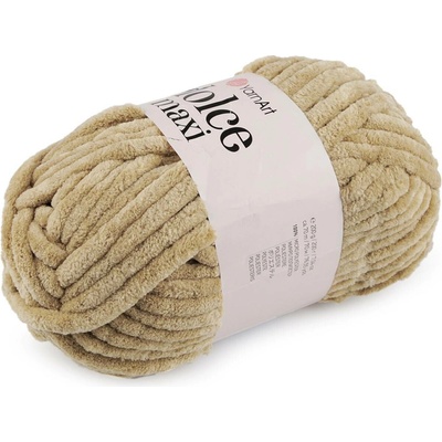 Pletací žinylková příze Dolce Maxi 200 g Varianta: 3 (747) béžová písková, Balení: 1 ks 44261/89690/202431