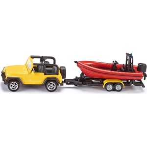SIKU Игрален комплект Siku - Jeep with boat (1658)