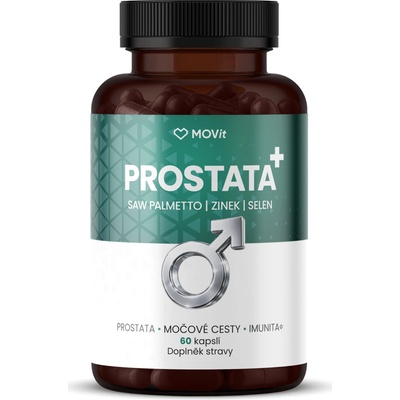 MOVit PROSTATA+ Saw palmetto & zinek & selen 60 kapslí