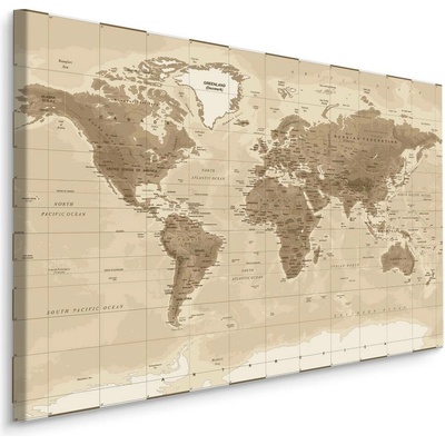 MyBestHome BOX Plátno Mapa Států Varianta: 90x60