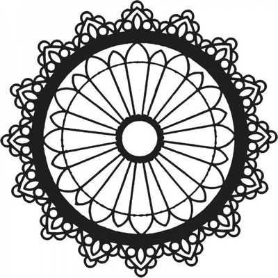 Šablona TCW 12aquot;x12aquot; (30,5x30,5 cm) - Petal Mandala The Crafter´s Workshop