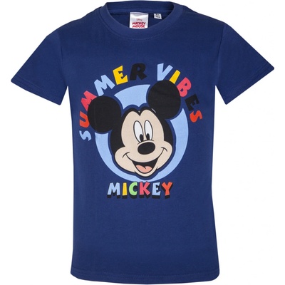 Mickey Mouse licence chlapecké triko Mickey Mouse modrá tmavě