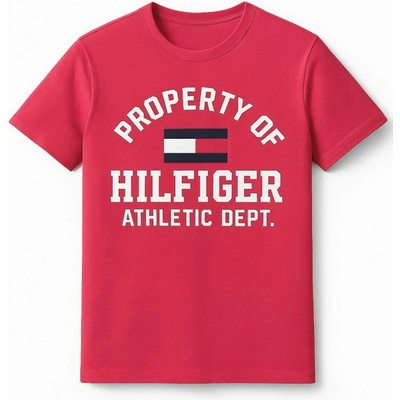 Tommy Hilfiger pánskétričko pink-red Graphics tee 983-671
