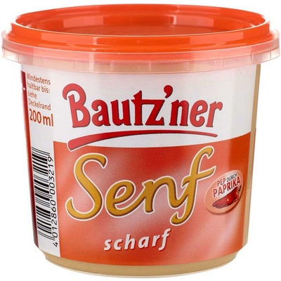Bautzner Senf & Feinkost 0226 Hořčice plnotučná pálivá, 200ml
