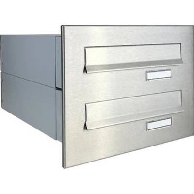 DOLS B-042-2 - nerezová poštová schránka na zamurovanie, s menovkou