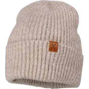maximo Зимна шапка (beanie) maximo Girl's Mütze mit Umschlag gerippt Beanie - Beech Melange - размер 55-57 cm (204-9209-0412)