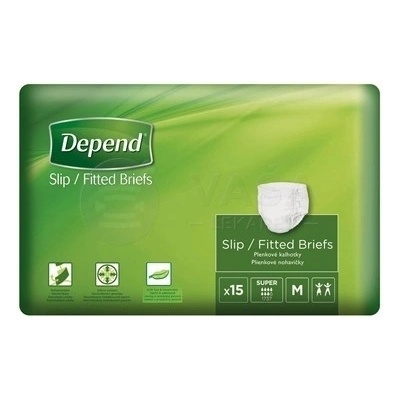 Depend Slip Super M Plienkové nohavičky zalepovacie 15 ks