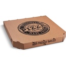 Wimex Krabica na pizzu mikrovlnitá lepenka kraft 40 x 40 x 5 cm