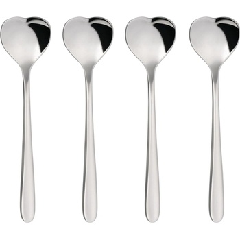Alessi Чаена лъжичка BIG LOVE, комплект 4 бр. , 14 см, сребриста, Alessi (ALAMMI087)