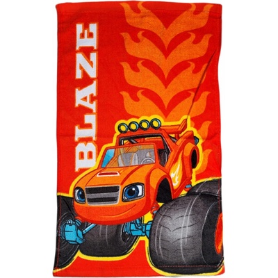 Carbotex Bavlněný ručníček 30 x 50 cm Plamínek a čtyřkoláci Ohnivá stopa