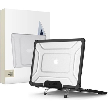 Tech-Protect Калъф за стойка за MacBook Air 15 M2 / M3 / M4 / 2023-2025 от Tech Protect SmartShell Pro - Черен / Прозрачен (5906302363568)