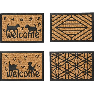 KAEMINGK ИЗТРИВАЛКА КОКОС И ГУМА 40х60х0.75см ГЕОМЕТРИЯ/welcom (83.2823)