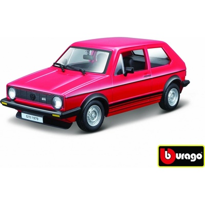 Bburago Volkswagen Golf MK1 GTI červená 1:24