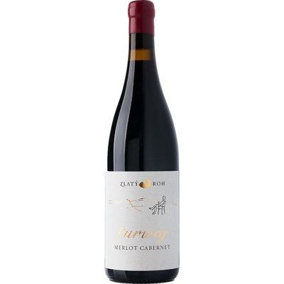 Zlaty Roh Merlot Cabernet 2022 Červené 14.3% 0,75 l (holá láhev)