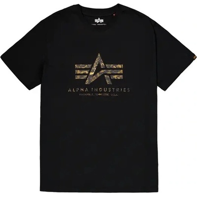Alpha Industries Basic Big Logo Effect Print černé