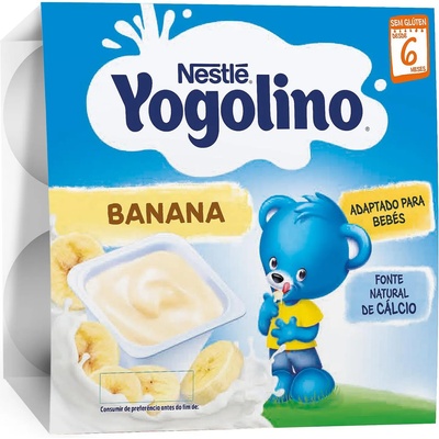 Nestle Yogolino - Млечен десерт банан 6 месец 4 х 100 гр