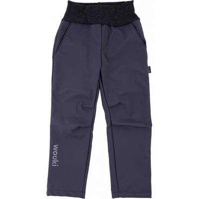 Wouki Jarní softshellové kalhoty Dun antracit