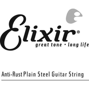Elixir 13010 Anti-Rust Plated Plain Steel . 010 Единична струна за китара