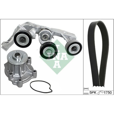 Vodní pumpa + klínový žebrový řemen Schaeffler INA 529 0081 31 (529008131)