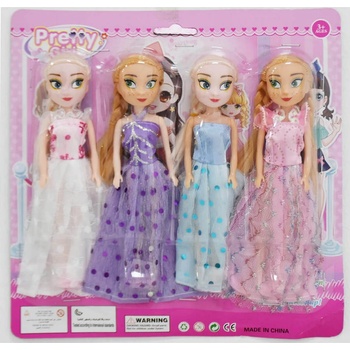 КОМПЛЕКТ ОТ 4 КУКЛИ ПРИНЦЕСИ