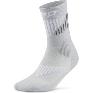 CEP Дамски компресионни чорапи CEP Women's Core Run Merino Mid Cut 3.0 Compression socks - Grey / White - размер IV (207-0570-0213)