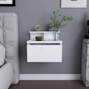 ASIR GROUP Нощно шкафче ALICE 39, 8x35 см бял (AS1528)