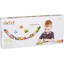 CUBIKA Navlékací pohádka navlékací set 13 dřevěných ks a 8 předloh