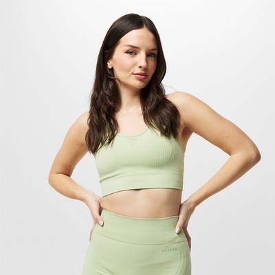 USA Pro UP Seamless Crop Sports Bra - Pistachio