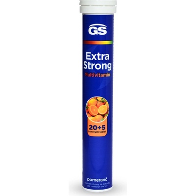 GS Extra Strong Multivitamin s minerály 20+5 šumivých tablet