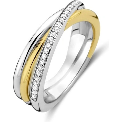 Ti Sento stříbrný prsten se zirkony 12346ZY