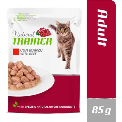 Natural Trainer Cat Adult hovězí 85 g