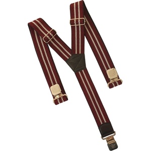 Topgal Щипка за тиранти Natur Stripes, бордо (1333/40)