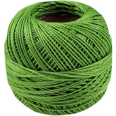 Prima-obchod Vyšívací příze Perlovka Niťárna, barva 6162 Bright LimeGreen