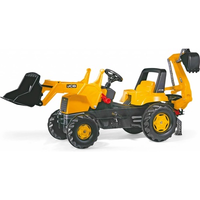 Rolly Toys Traktor CAT Trac s čelným nakladačom a zadnou rýpacou lyžicou