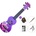 Mahalo Hibiscus SET 2 Hibiscus Purple Burst Сопрано укулеле (MD1HB-PPB-SET-2)