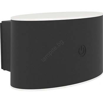 EGLO 75875 - димируемо външно настенно осветително тяло VALGIANO LED/5W/5V 2000 mAh IP44 черно (EG75875)