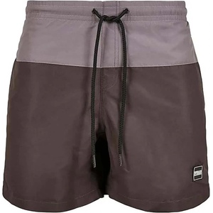 Urban Classics Бански гащета Urban classics Block swimming shorts - Black (Light Asphalt / Black)