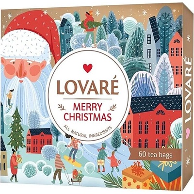 LOVARÉ Merry Christmas kolekcia čajov 60 vrecúšok