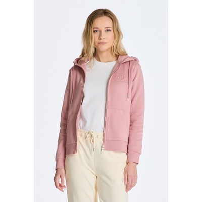 Gant Reg Tonal Shield Zip Hoodie ružová