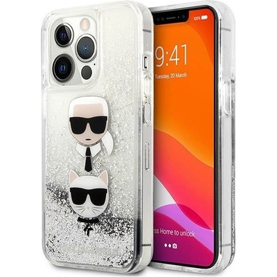 KARL LAGERFELD Калъф Karl Lagerfeld KLHCP13XKICGLS, за iPhone 13 Pro Max 6.7", сребрист (KF000869-0)