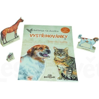 Vystřihovánka z papíru Na dvorku