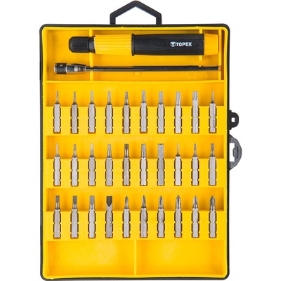 Topex Skrutkovacie nástavce jemné s upínadlom sada, 32 ks 39D555