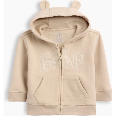 GAP Baby mikina VintageSoft Brannan Bear s logem Béžová
