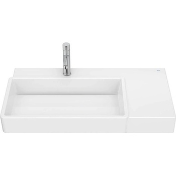 Roca Умивалник Tura, за стенен монтаж, асиметричен, ляв, 800 x 430 x 150 mm (A327697000)