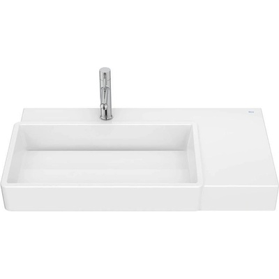 Roca Умивалник Tura, за стенен монтаж, асиметричен, ляв, 800 x 430 x 150 mm (A327697000)